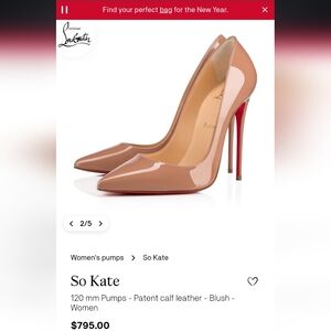 Christian Louboutin so Kate beige pumps